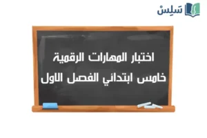 صورة رمزية ل:اختبار المهارات الرقمية خامس ابتدائي الفصل الاول 1447